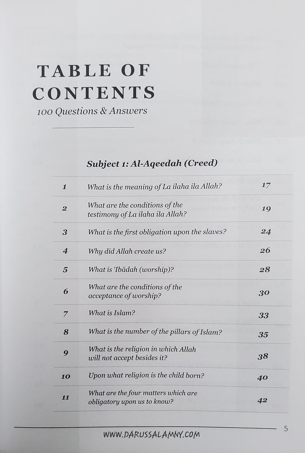 100 Questions & Answers in Belief, Biography & Remembrances *Workbook*