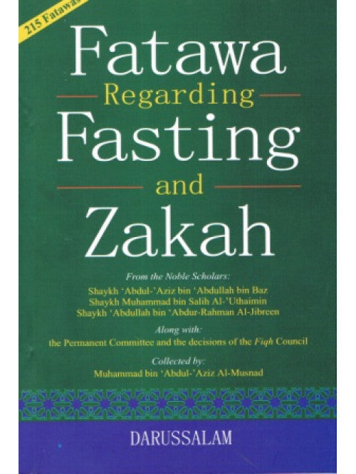 Fatawa Regarding Fasting and Zakah cover