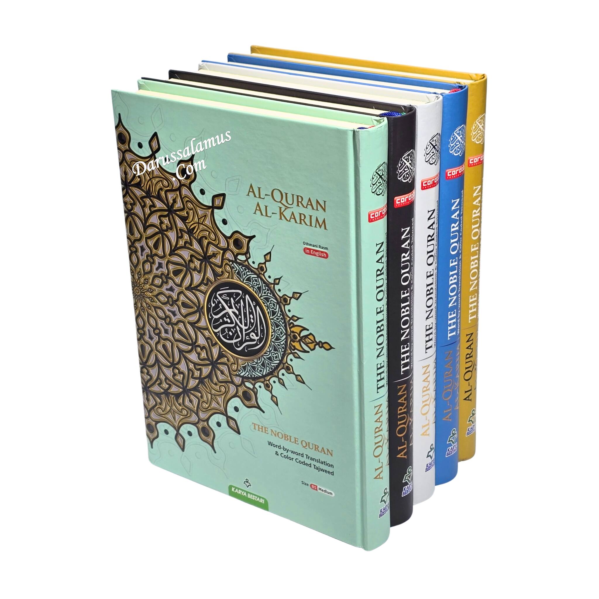 Noble Quran word by word translation color coded tajweed medium