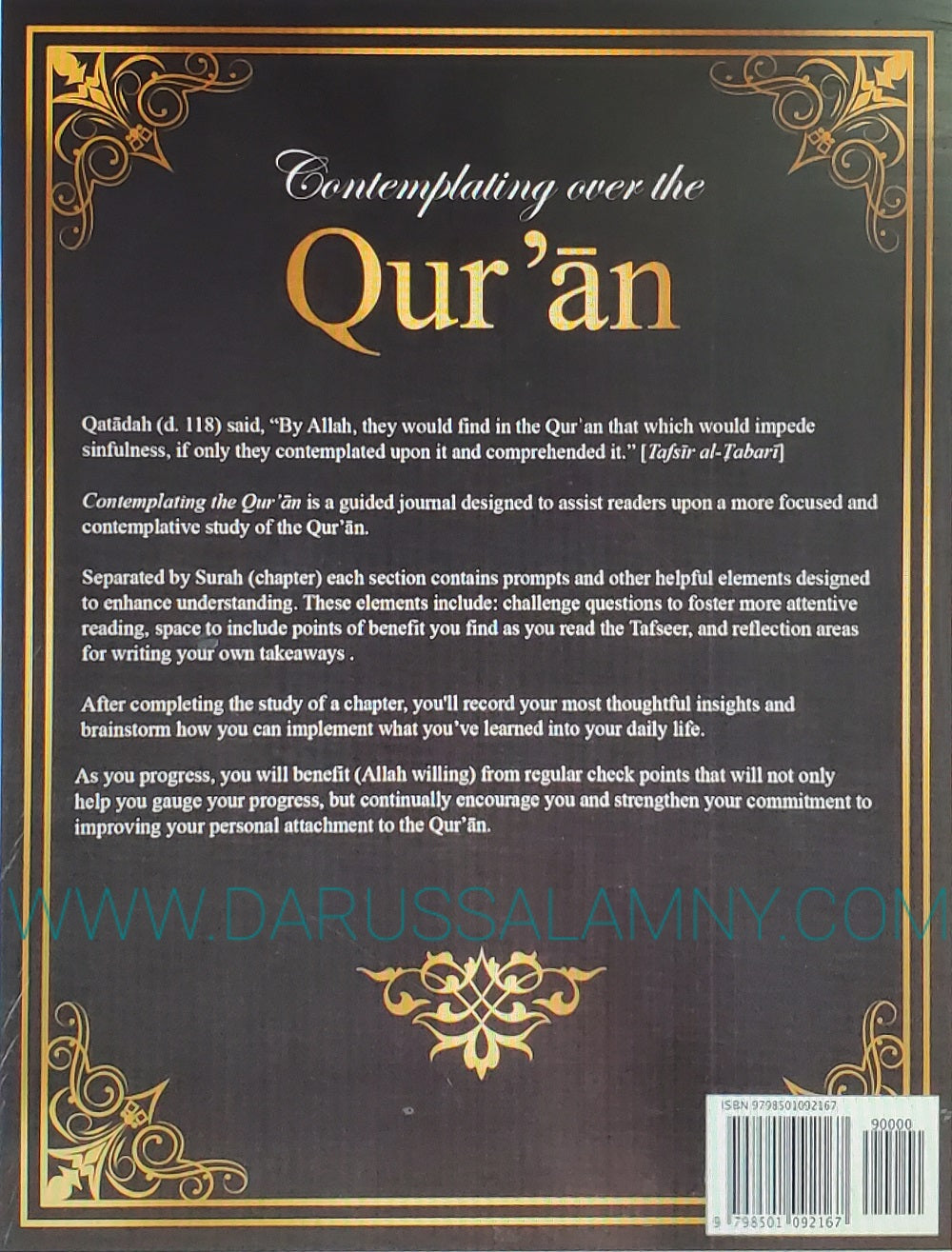Contemplating over the QurÃ¡n-A Guided Reflection Journal