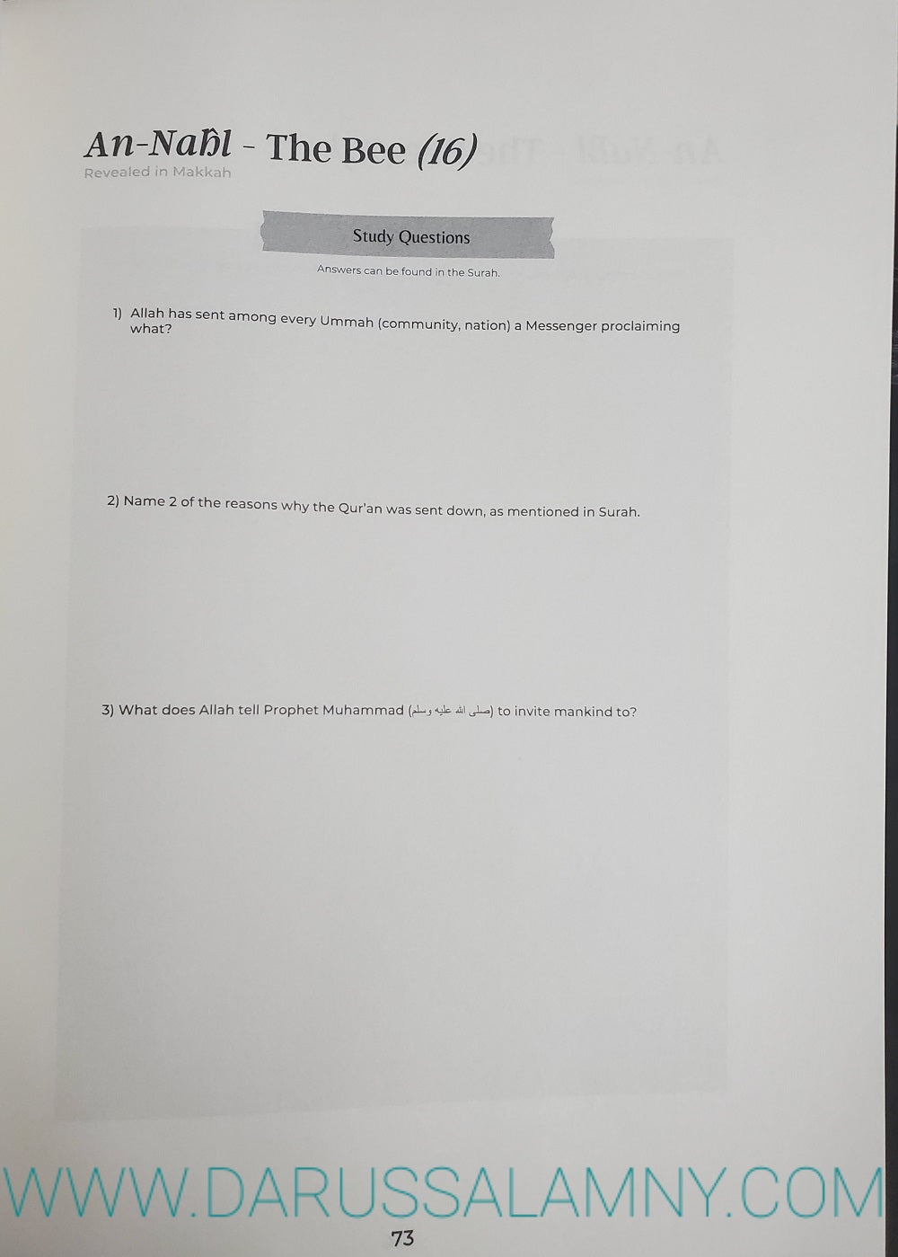 Contemplating over the QurÃ¡n-A Guided Reflection Journal