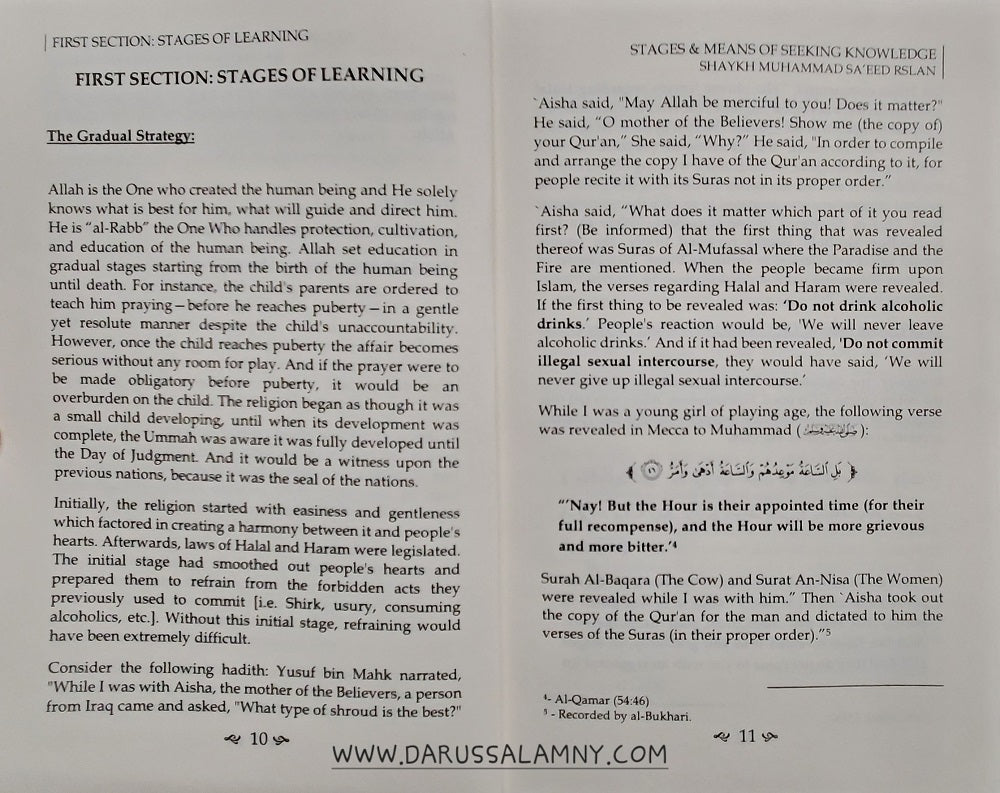 Stages & Means of Seeking Knowledge